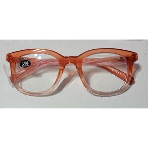 EyeKepper Orange & Clear 1.25 Thick Frame Anti Blue Light Reading Glasses 113458